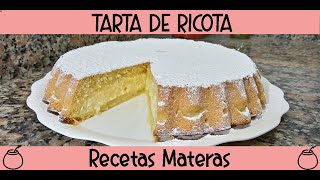 ¡TARTA DE RICOTA CASERA [upl. by Kafka]