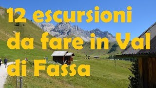 12 Escursioni da fare in Val di Fassa dolomiti valdifassa trekking [upl. by Trebmal392]