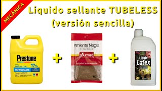 Líquido sellante casero tubeless versión sencilla y rápida [upl. by Sinnod]