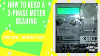 How to take 3Phase Energy Meter ReadingSecure Sprint 350 [upl. by Thoer571]