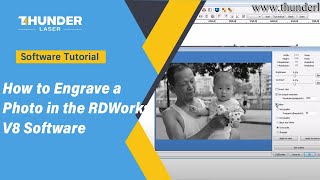 How to Engrave a Photo in the RDWorks V8 Software [upl. by Sokul]