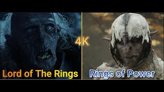 Orc Comparison  Rings of Power amp Lord of The Rings [upl. by Woodring605]