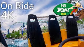 4K Raft Ride at Parc Astérix Paris  On Ride 2022  quotRomus and Rapidusquot [upl. by Noirda591]