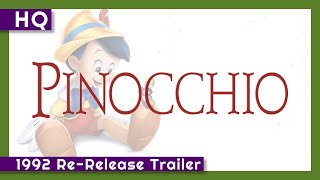 Pinocchio 1940 1992 ReRelease Trailer [upl. by Xxam392]