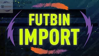 FIFA 21 FUTBIN CLUB IMPORT FEATURE TUTORIAL How to import your fut club [upl. by Alethia160]