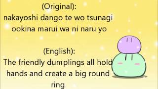 Dango Daikazoku English Lyrics [upl. by Ecitnirp]