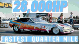 Fastest Quarter Mile in history ever recorded on video [upl. by Cacia]