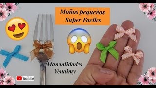 2 MANERAS SUPER 😲 FACILES DE HACER 🎀 MOÑOS PEQUEÑOS PERFECTOS 🎀 [upl. by Campagna]