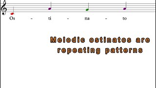 Resource Melodic Ostinato song with Traditional Notation [upl. by Yevi879]