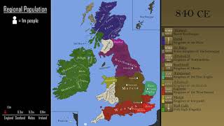 The History of the British Isles Every Year [upl. by Ennayt]