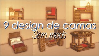 Minecraft 9 Tipos de camas diferentes para a sua base 🛏️ [upl. by Bekaj]