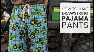 How to Make Drawstring Pajama Pants [upl. by Harbert700]