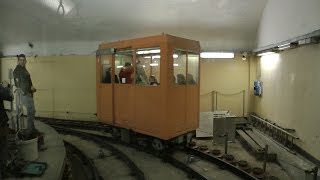 Ascensore Montegalletto Funicular Railway quotUniquequot Underground Narrow Gauge Railway Genoa Tourism [upl. by Htor325]