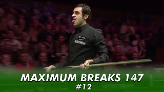 Ronnie OSullivan  Snooker Maximum Breaks 147 12 ᴴᴰ [upl. by Arola]