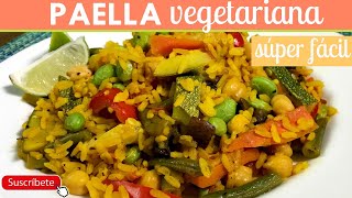 Paella vegetariana  Cocina de Addy [upl. by Sjoberg97]