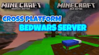 PLAYING ON A BEDWARS CROSS PLATFORM SERVER For Java And Bedrock GridCraft [upl. by Vincenta]