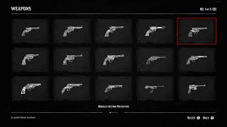 RDR2 ALL 63 Weapons Compendium [upl. by Nessi933]