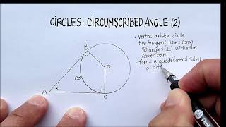 Circles Circumscribed Angles Kites [upl. by Nalda]