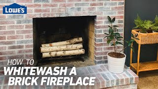 How to Whitewash a Brick Fireplace [upl. by Barraza767]