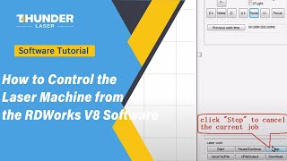 How to Control the Laser Machine from the RDWorks V8 Software [upl. by Strander758]