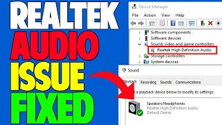 Fix Realtek HD Audio Manager Missing from Windows 10 [upl. by Duky]