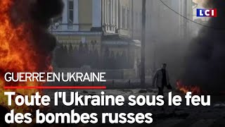 Toute lUkraine sous le feu des bombes russes [upl. by Mazurek]