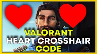 ❤Heart Crosshair Valorant Code 2023❤ [upl. by Orji]