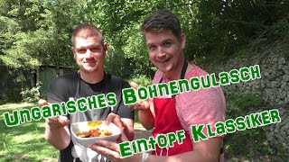 Klassisches ungarisches Bohnengulasch  Kochabenteuer in der Natur  Nature Cooking [upl. by Niwle100]