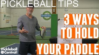 Three Ways to Grip Your Pickleball Paddle Continental Western Eastern [upl. by Towny]