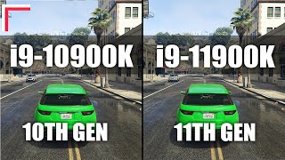 Intel Core i910900K vs Intel Core i911900K — Test in 10 Games 1080p 1440p [upl. by Hinch263]