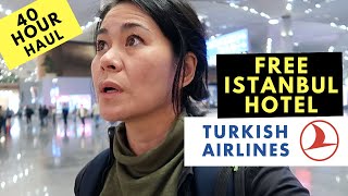 Turkish Airlines Economy Review  FREE Transit HOTEL  New ISTANBUL AIRPORT tour [upl. by Crary4]