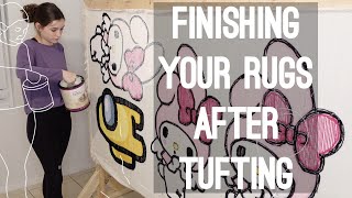 Finishing Your Rugs After Tufting Starter Guide [upl. by Pavier]