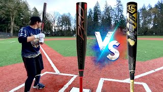 Rawlings QUATRO PRO vs Louisville Slugger META  Composite BBCOR Bat Madness Rematch [upl. by Florida258]