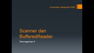 Scanner dan BufferedReader [upl. by Acimak623]