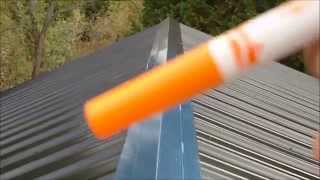 DIY Metal Roofing Installation Basic HowTo Video [upl. by Rebe]