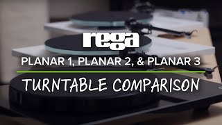 Rega Planar 1 Planar 2 amp Planar 3 Turntable Comparison [upl. by Birdie]