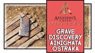 Assassins Creed Odyssey Grave Discovery Ainigmata Ostraka Location And Solution [upl. by Tana]