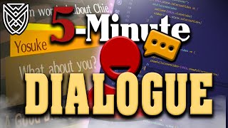 5 Minute DIALOGUE SYSTEM in UNITY Tutorial [upl. by Eisso711]