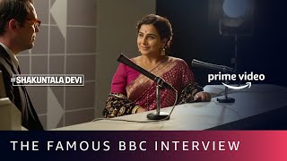 The Famous BBC Interview  Shakuntala Devi  Vidya Balan  Amazon Prime Video  July 31 [upl. by Gnouhc922]