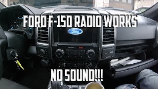 Ford F150 Radio Works  No SoundAudio  How to Fix [upl. by Bassett]