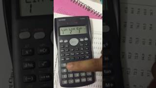 interpolation in casio fx82MS calculator [upl. by Bonaparte185]