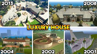 LUXURY HOUSE IN EVERY GTA GAME [upl. by Annasus]