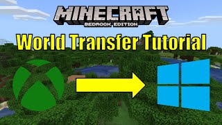 How to Transfer Minecraft Bedrock Worlds from Xbox One to Windows 10 Without Realms Updated [upl. by Frohman]