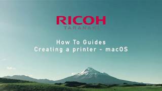 RicohmacOSSetup a PrinterComplete [upl. by Alekat]