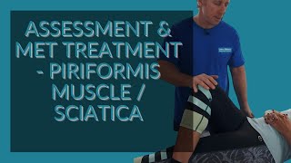 Assessment amp Treatment of the Piriformis Muscle  Sciatica [upl. by Aubigny]