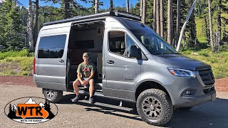 Mercedes Sprinter 4x4 Off Road Camper Tour  Outside Van [upl. by Worthy785]