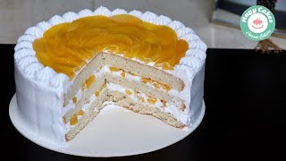 PASTEL de DURAZNO 🍑 con CHANTILLY  Magy cakes [upl. by Godrich]