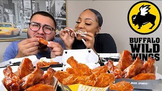 BUFFALO WILD WINGS MUKBANG • HAPPY NEW YEAR With AshBash 1 [upl. by Camey95]