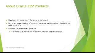 Oracle Cloud ERP History And Tools [upl. by Ozneral]