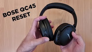 Bose QC45 Reset procedure [upl. by Airdnaed]